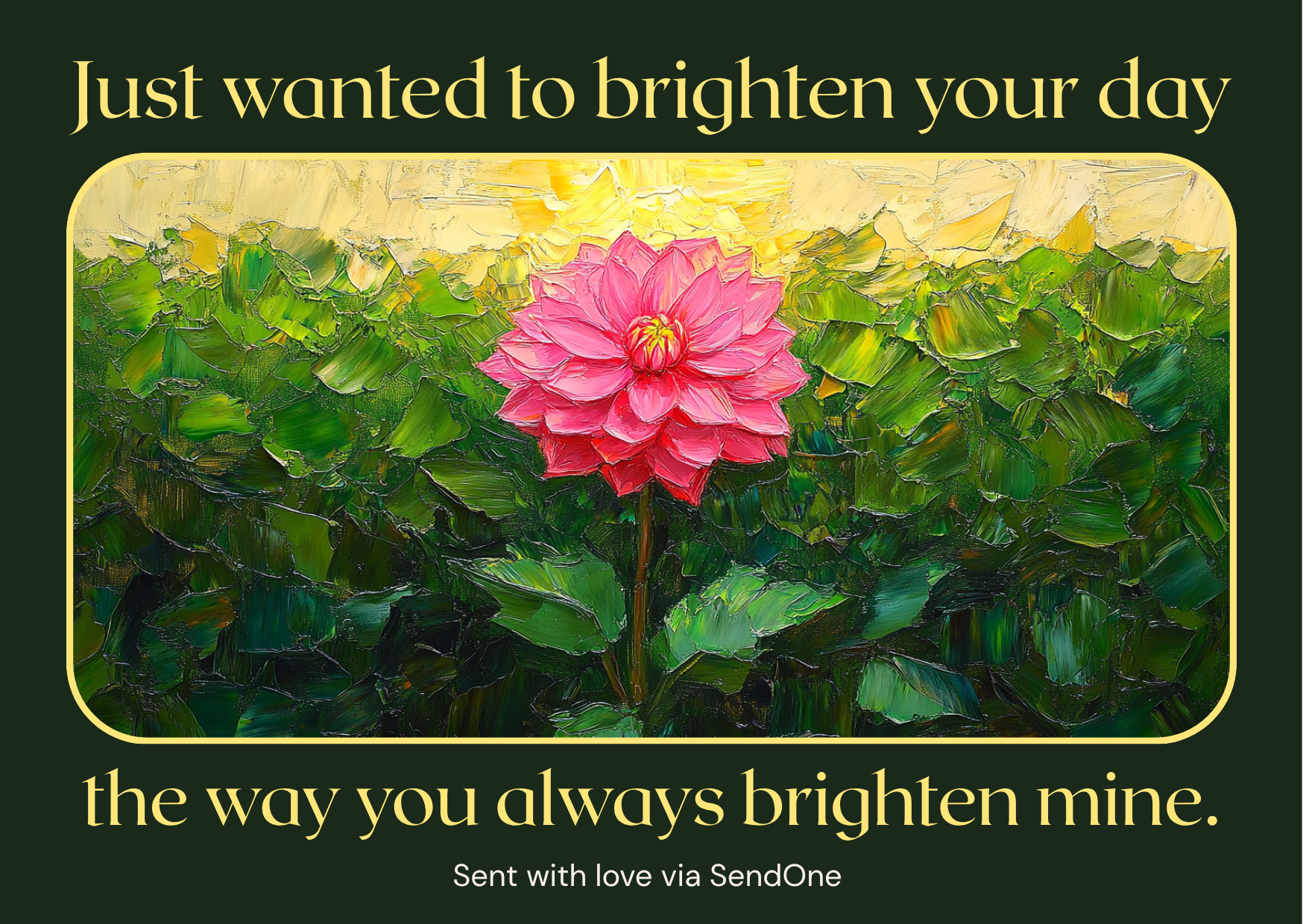 BRIGHT postcard front