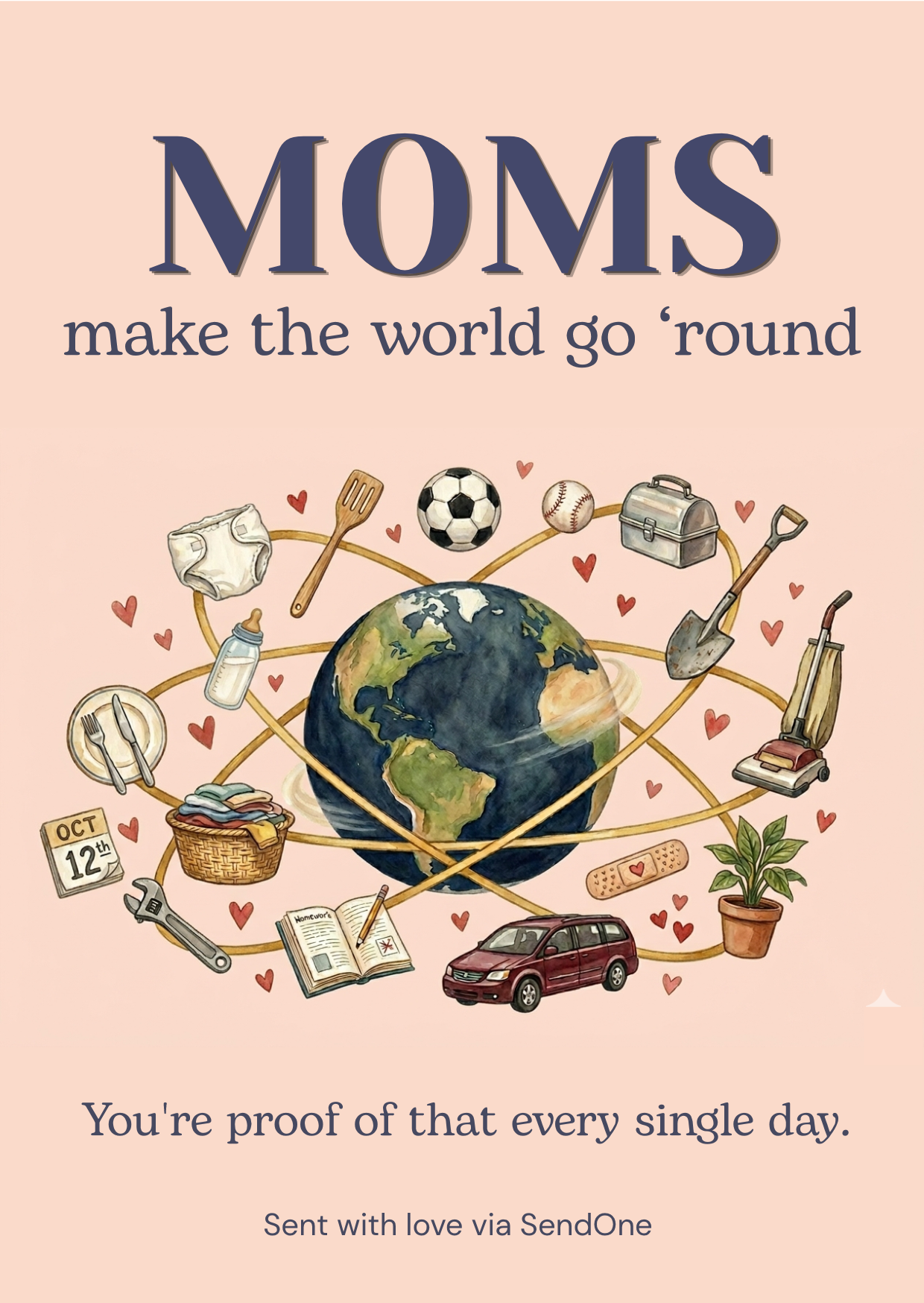 MOMS postcard front